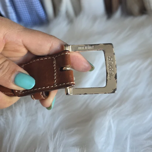 Brooks Brothers Classic Brown Leather Belt - Picture 8 of 8